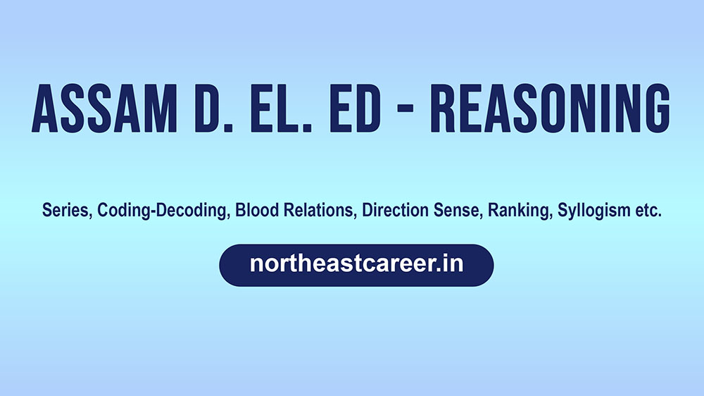 SCERT D. El. Ed 2026 - Reasoning